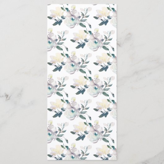 bloemen | Menu (Achterkant)