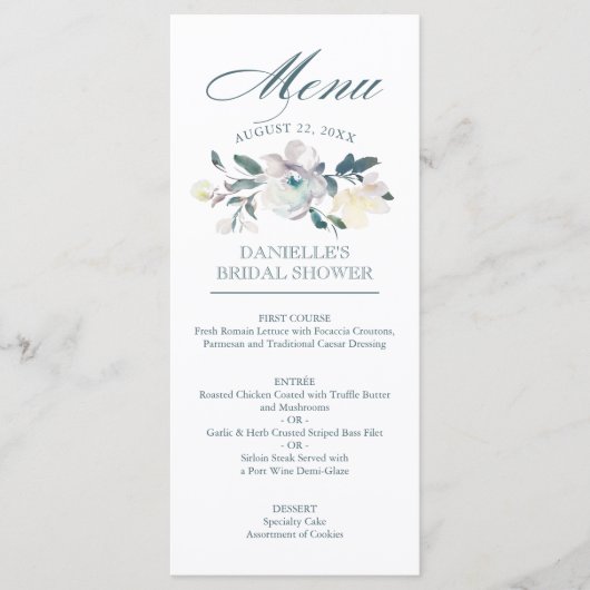bloemen | Menu (Voorkant)