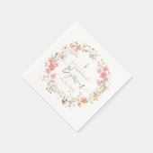 bloemen met Baptisme Servet (Hoek)