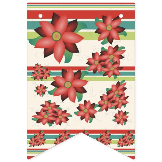 Bloemen met Barn Reds Vlaggetjes (Eerste vlag)