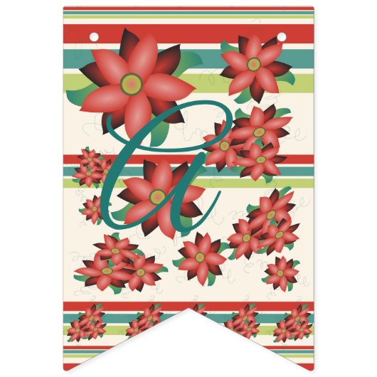 Bloemen met Barn Reds Vlaggetjes (Derde vlag)