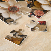 Bloemen met bergen legpuzzel (Zijkant)