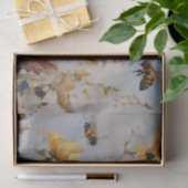 Bloemen met bijen decoupage tissuepapier (Geschenk)
