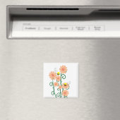 Bloemen met bijenmagneet magneet (Insitu (Vaatwasser))