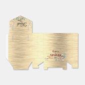 Bloemen met bladeren bedankdoosjes (Uitgevouwen)