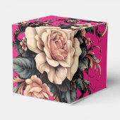 Bloemen met bladeren ontwerp van Rp Bedankdoosjes (Achterkant)