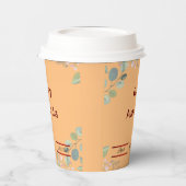 Bloemen met bladeren papieren bekers (Links)