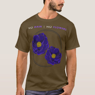 Bloemen met blauwe bloesems 2 t-shirt