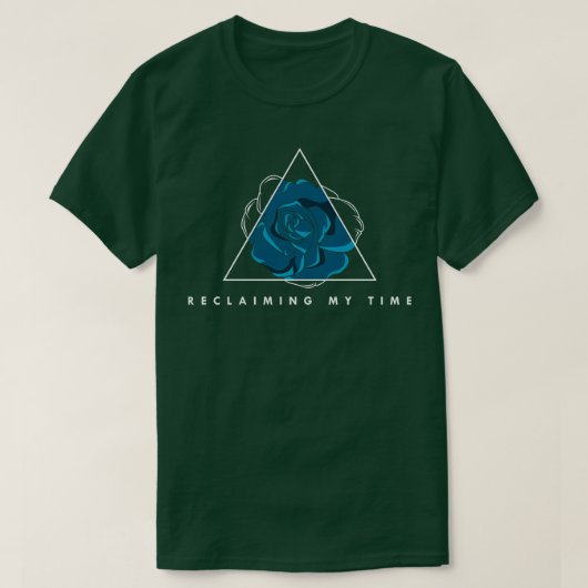 Bloemen met blauwe bloesems 3 t-shirt (Design voorkant)