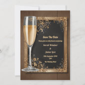  bloemen met champagne toast kaart (Voorkant)