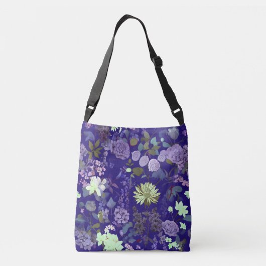 Bloemen met een elegante en fascinerende sfeer crossbody tas (Achterkant)