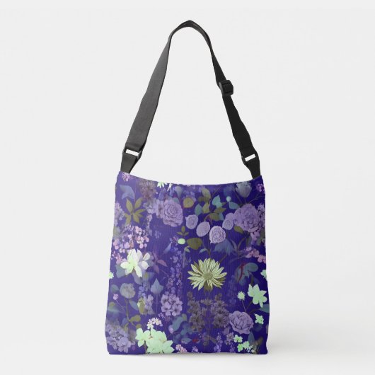 Bloemen met een elegante en fascinerende sfeer crossbody tas (Voorkant)