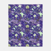 Bloemen met een elegante en mysterieuze sfeer fleece deken (Voorkant)