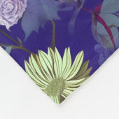 Bloemen met een elegante en mysterieuze sfeer fleece deken (Hoek)