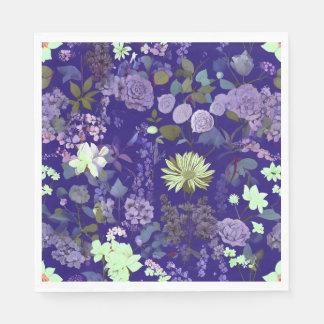 Bloemen met een elegante en mysterieuze sfeer servet