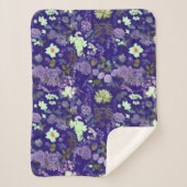 Bloemen met een elegante en mysterieuze sfeer sherpa deken (Voorkant)