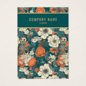  bloemen, met een kaart (Voorkant)