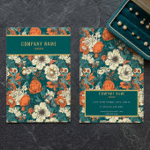 bloemen, met een kaart