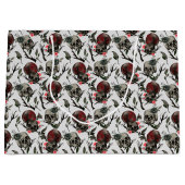 bloemen met een koele getild patroon groot cadeauzakje (Voorkant)