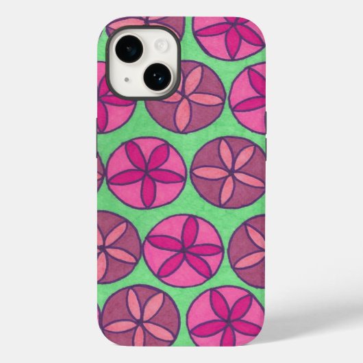 Bloemen met een preppy uitstraling Case-Mate iPhone case (Achterkant)