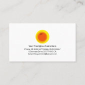 Bloemen met fladderende vlinders oppassen visitekaartje (Achterkant)