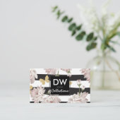 Bloemen met fluitende Butterflies Visitekaartje (Staand voorkant)