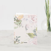 Bloemen met foto Hartelijk dank Bedankkaart (Achterkant)