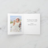 Bloemen met foto Hartelijk dank Bedankkaart (Binnen)