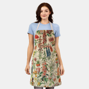 bloemen (met gepersonaliseerde naam) Apron Schort