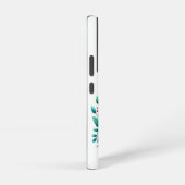 Bloemen met God Alle dingen Monogram Naam toevoege Samsung Galaxy Hoesje (Rechterkant)