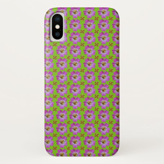 Bloemen met gouden stippen Case-Mate iPhone case (Achterkant)