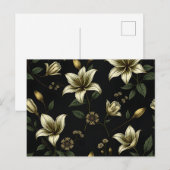 Bloemen met Groen Blad Briefkaart (Voorkant / Achterkant)