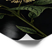 Bloemen met Groen Blad Perfect Poster (Hoek)