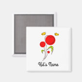 Bloemen met hart magneet (Voorkant / Achterkant)