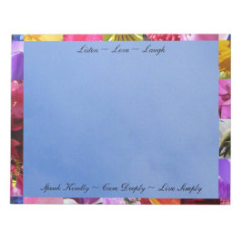 Bloemen met het Notitieblok van Citaten