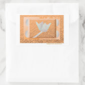 Bloemen met inspiratie. rechthoekige sticker (Tas)