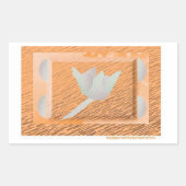 Bloemen met inspiratie. rechthoekige sticker (Voorkant)