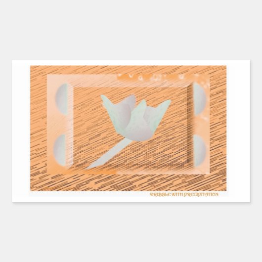 Bloemen met inspiratie. rechthoekige sticker (Voorkant)