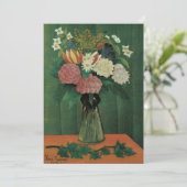 Bloemen met Ivy van Henri Rousseau,  Floral (Staand voorkant)