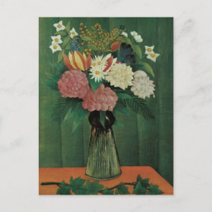 Bloemen met Ivy van Henri Rousseau,  Floral Briefkaart