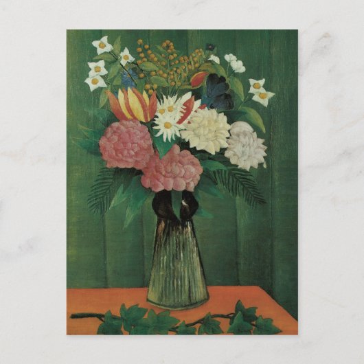 Bloemen met Ivy van Henri Rousseau,  Floral Briefkaart (Voorkant)