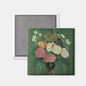Bloemen met Ivy van Henri Rousseau,  Floral Magneet (Voorkant / Achterkant)