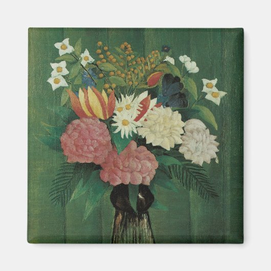 Bloemen met Ivy van Henri Rousseau,  Floral Magneet (Voorkant)