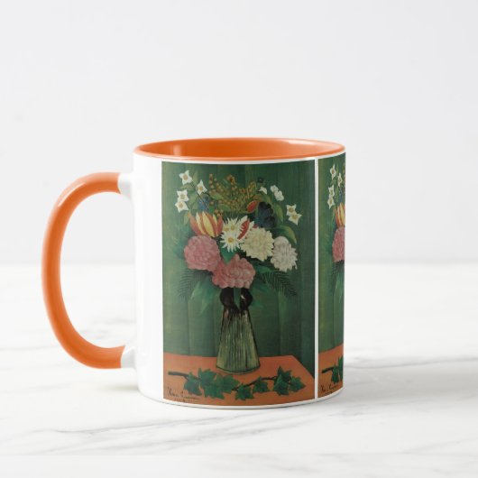 Bloemen met Ivy van Henri Rousseau,  Floral Mok (Links)