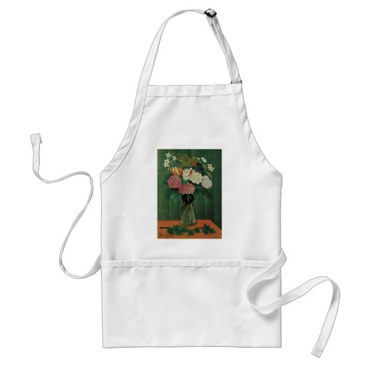 Bloemen met Ivy van Henri Rousseau,  Floral Standaard Schort (Voorkant)