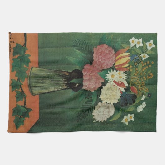 Bloemen met Ivy van Henri Rousseau,  Floral Theedoek (Horizontaal)