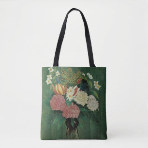 Bloemen met Ivy van Henri Rousseau,  Floral Tote Bag