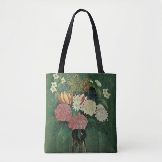 Bloemen met Ivy van Henri Rousseau,  Floral Tote Bag (Voorkant)