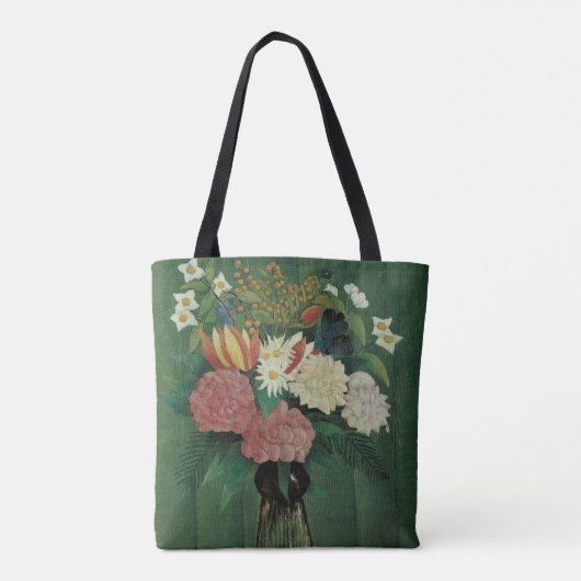 Bloemen met Ivy van Henri Rousseau,  Floral Tote Bag (Achterkant)