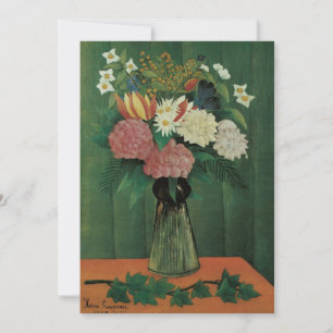 Bloemen met Klimop door Henri Rousseau, Vintage bl